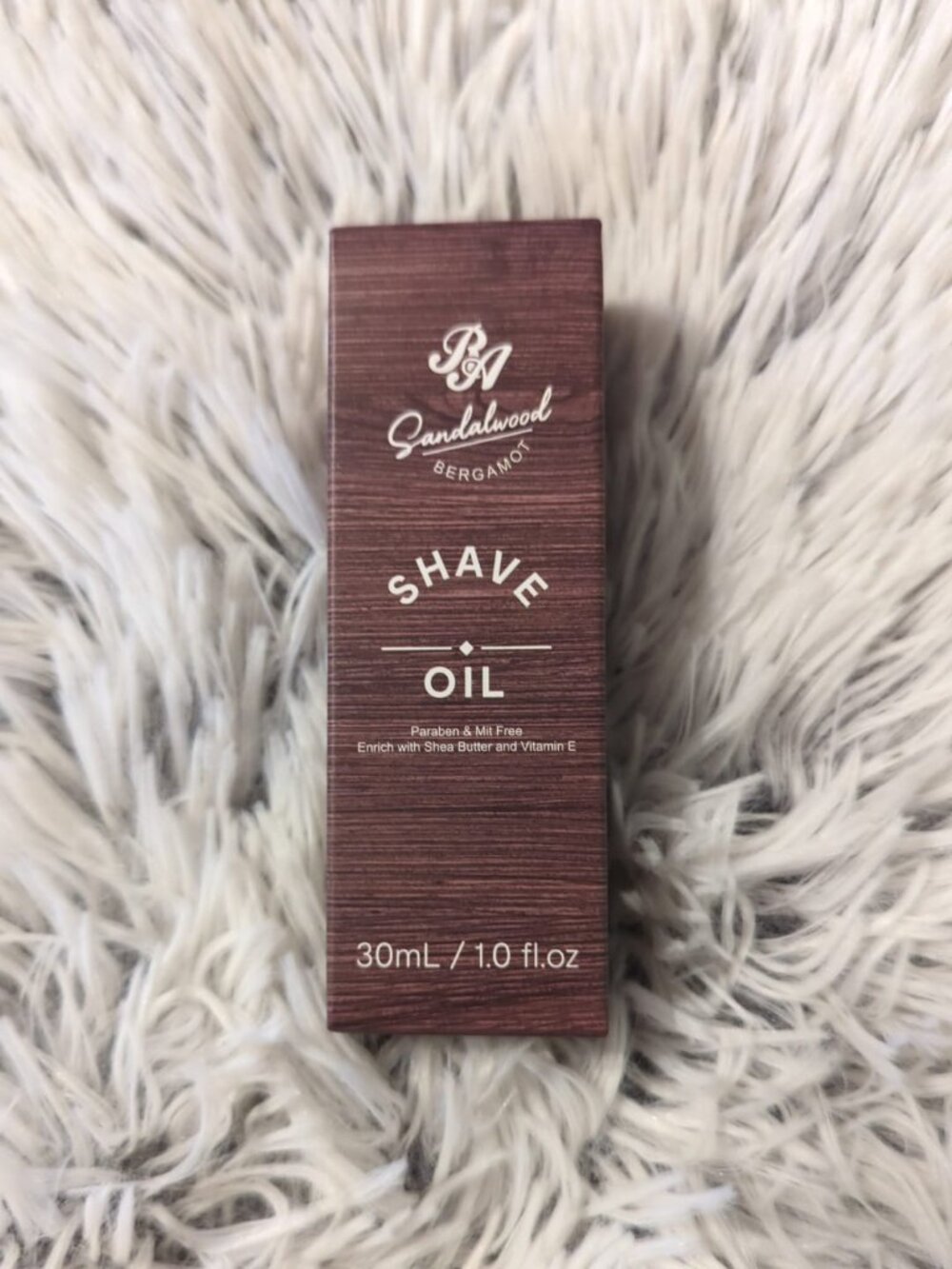 New BA Bergamot Shave Oil Sandalwood